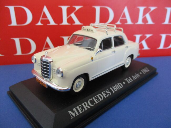 Die cast 1/43 Modellino Auto Taxi Mercedes 180 D Tel Aviv 1962