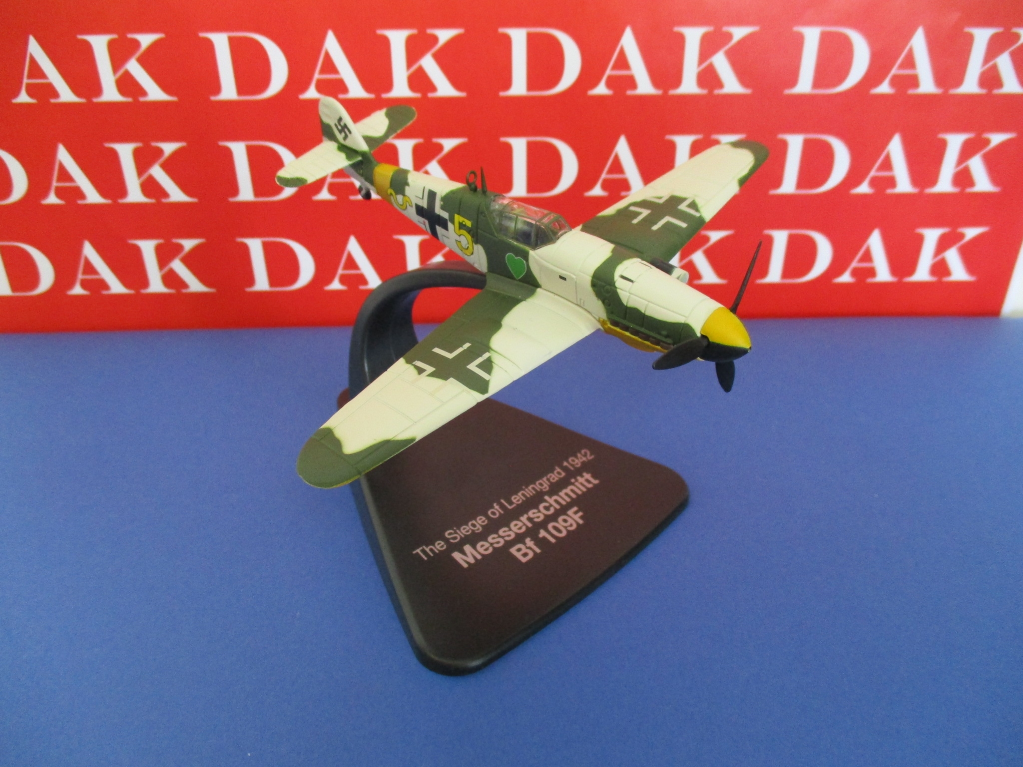 Die cast 1/72 Modellino Aereo Aircraft Messerschmitt Bf 109F-4 JG54 Green  Hearts - Dak Mantova sas