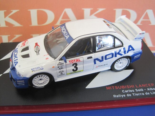 Die cast 1/43 Modellino Auto Mitsubishi Lancer EVO VI Rally Linares 2000