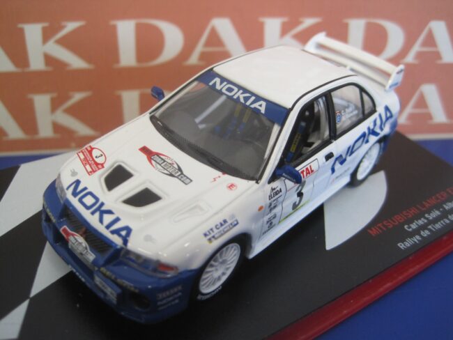 Die cast 1/43 Modellino Auto Mitsubishi Lancer EVO VI Rally Linares 2000 - immagine 2