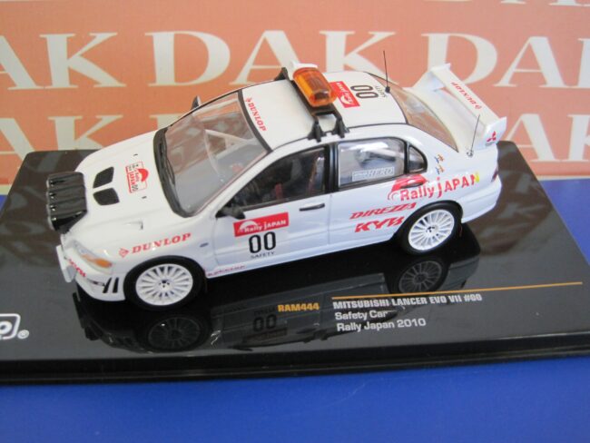 Die cast 1/43 Modellino Auto Mitsubishi Lancer Evo VII Safety Car Rally 2010