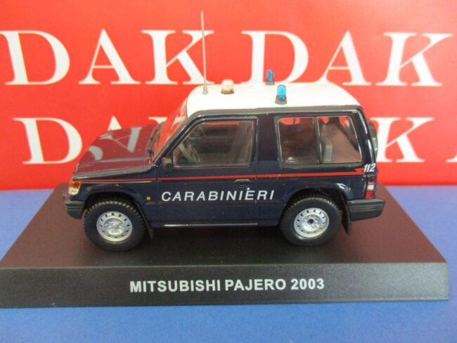 Die cast 1/43 Modellino Auto Carabinieri Mitsubishi Pajero 2003 - immagine 2