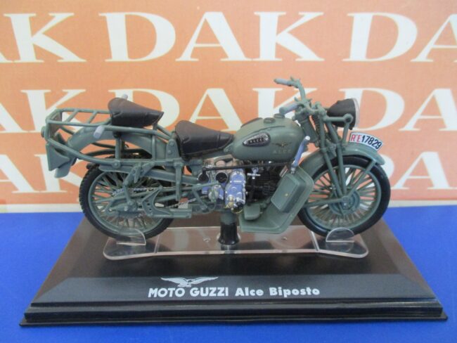 Die cast 1/24 Modellino Moto Guzzi Alce Biposto Regio Esercito by Starline