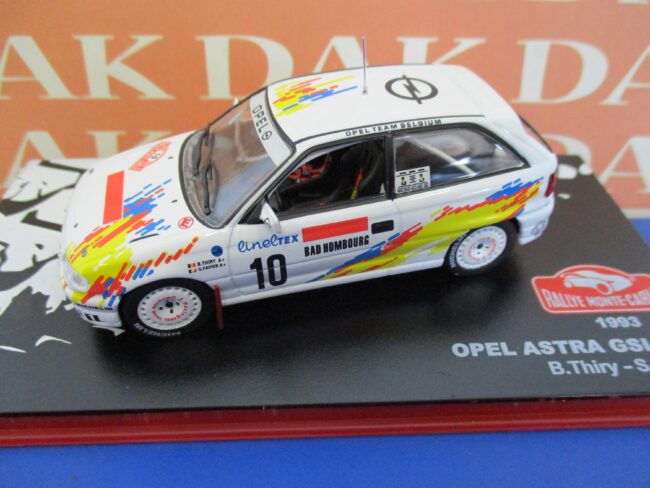 Die cast 1/43 Modellino Auto Opel Astra GSI 16V Rally Monte Carlo 1993 B. Thiry