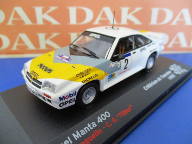 Die cast 1/43 Modellino Auto Opel Manta Rally Criterium Touraine 1985 Frequelin - immagine 2