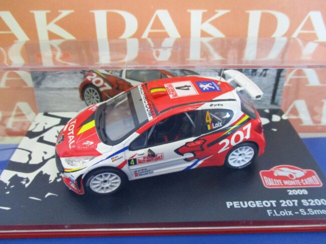 Die cast 1/43 Modellino Auto Peugeot 207 S2000 N4 Rally Monte Carlo 2009 F. Loix - immagine 4