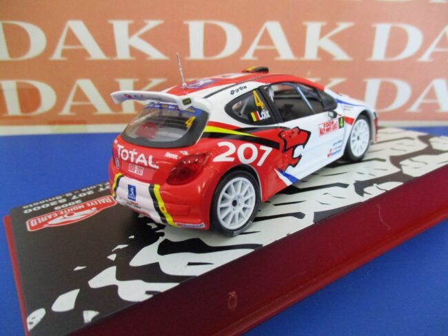 Die cast 1/43 Modellino Auto Peugeot 207 S2000 N4 Rally Monte Carlo 2009 F. Loix - immagine 3