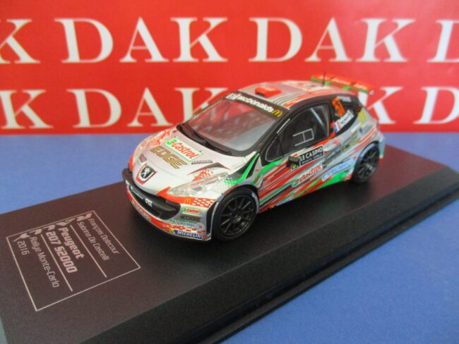 Die cast 1/43 Modellino Auto Peugeot 207 S2000 Rally Monte Carlo 2016 F.Delecour