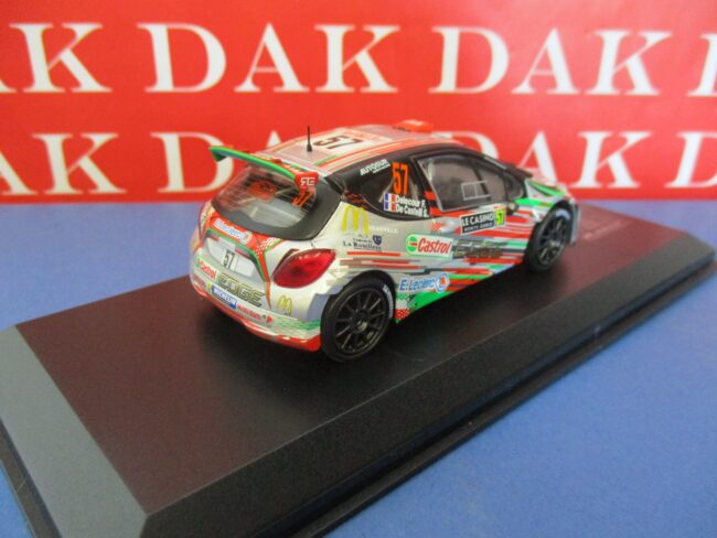 Die cast 1/43 Modellino Auto Peugeot 207 S2000 Rally Monte Carlo 2016 F.Delecour - immagine 3