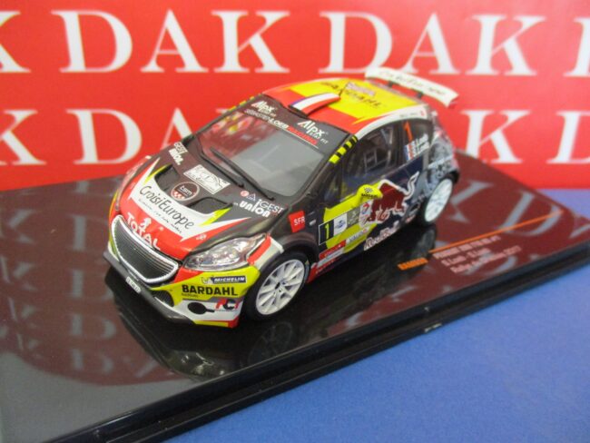 Die cast 1/43 Modellino Auto Peugeot 208 T16 Red Bull Rally Chablais 2017 S.Loeb - immagine 2