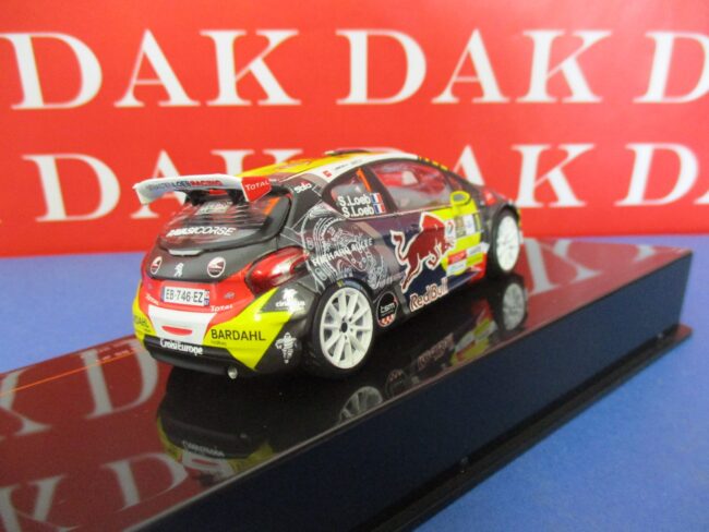 Die cast 1/43 Modellino Auto Peugeot 208 T16 Red Bull Rally Chablais 2017 S.Loeb - immagine 3