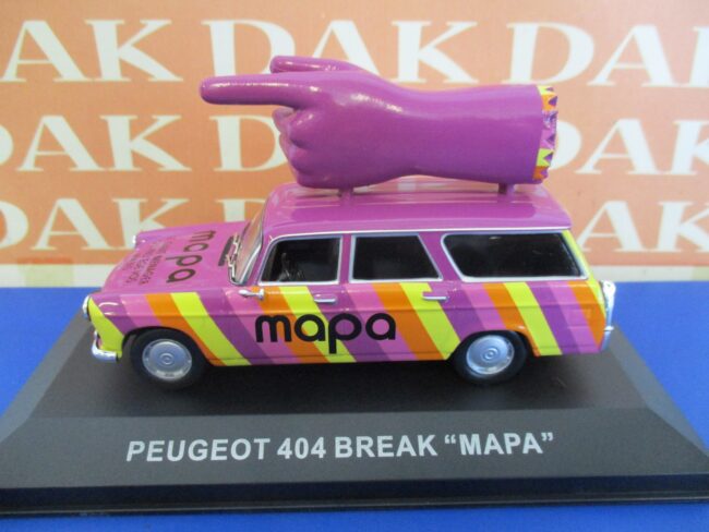 Die cast 1/43 Modellino Auto Pubblicitaria Peugeot 404 Break Mapa