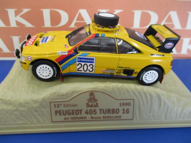 Die cast 1/43 Modellino Auto Peugeot 405 T16 Rally Paris Dakar 1990 A. Vatanen