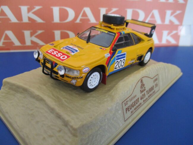 Die cast 1/43 Modellino Auto Peugeot 405 T16 Rally Paris Dakar 1990 A. Vatanen - immagine 2