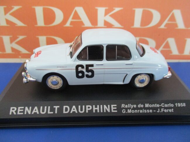 Die cast 1/43 Modellino Auto Renault Dauphine Rally Rally Monte Carlo 1958