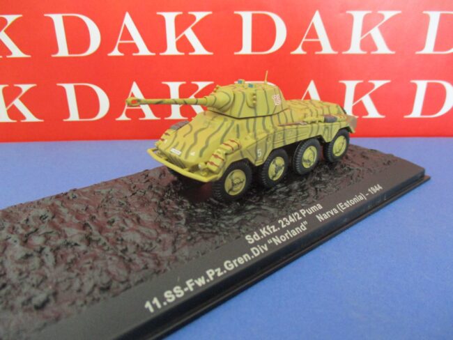 Die cast 1/72 Modellino Autoblindo 234/2 Puma 11.SS-Fr. Pz. Gren. Div. Nordland - immagine 2