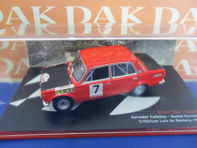 Die cast 1/43 Modellino Auto Seat 124 1600 Criterium Baviera 1972 S. Canellas - immagine 4