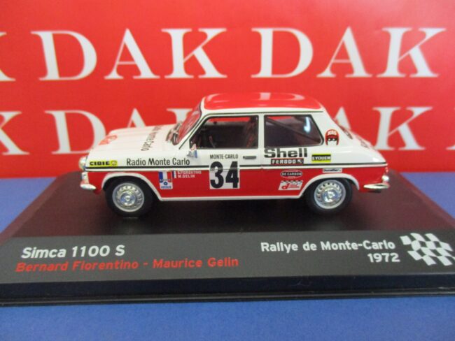 Die cast 1/43 Modellino Auto Simca 1100 S Rally Monte Carlo 1972 B. Fiorentino - immagine 2