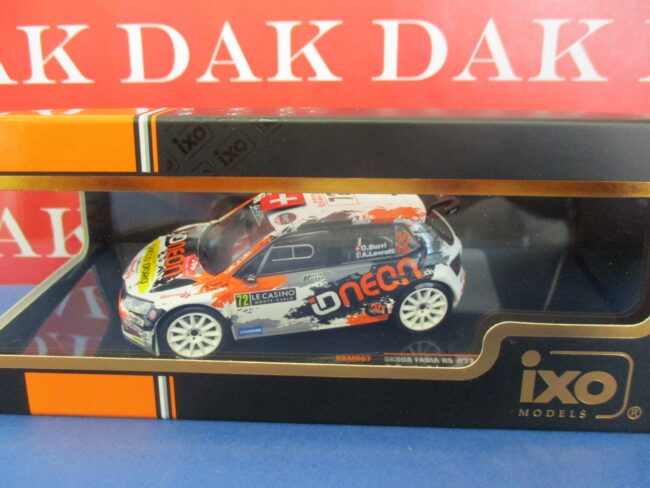 Die cast 1/43 Modellino Auto Skoda Fabia R5 Rally Monte Carlo 2018 O.Burri Ixo - immagine 4