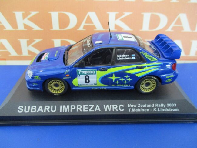 Die cast 1/43 Modellino Auto Subaru Impreza WRC New Zealand Rally 2003 T.Makinen - immagine 2