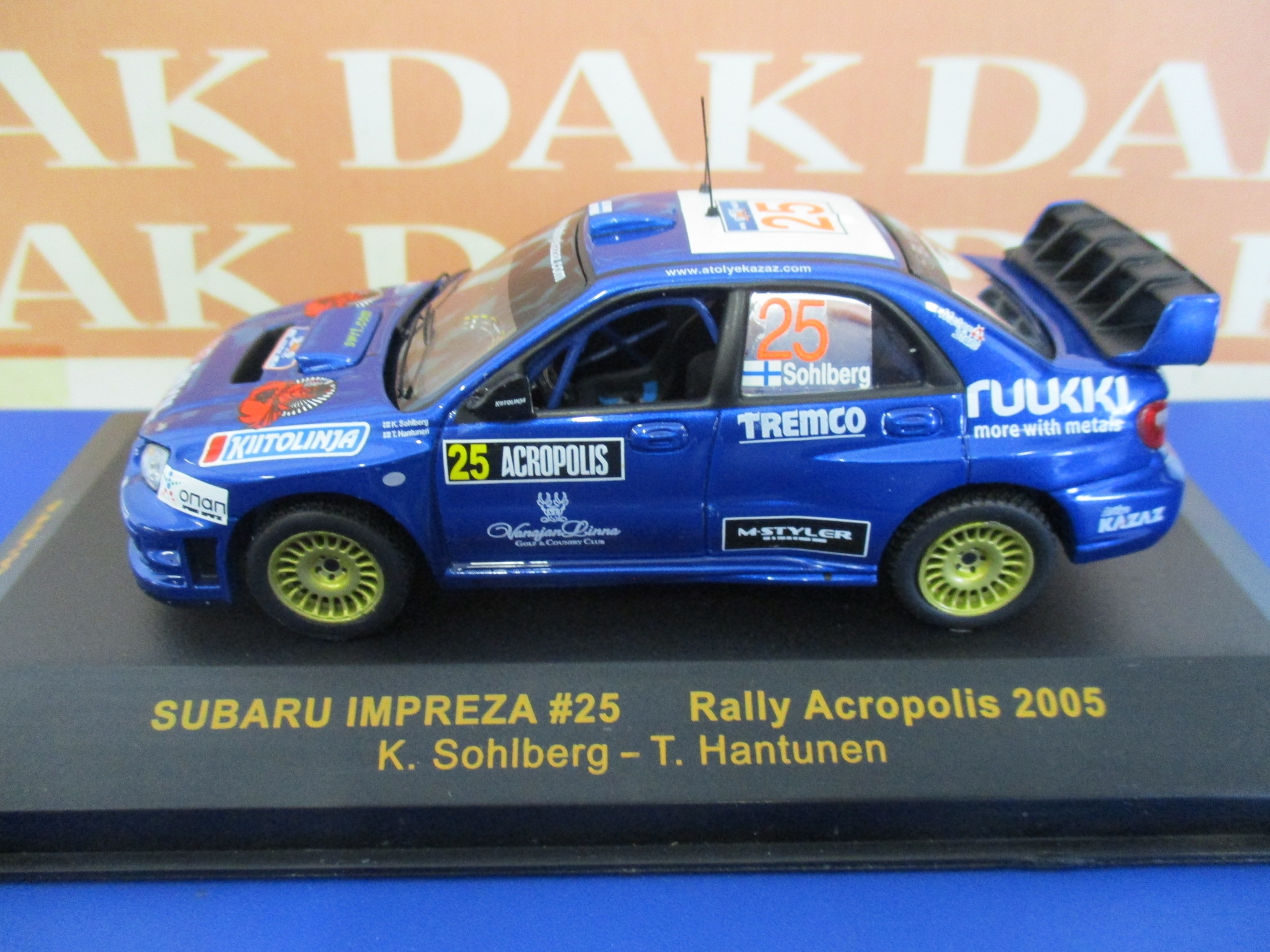 Die cast 1/43 Modellino Auto Subaru Impreza WRC N25 Rally