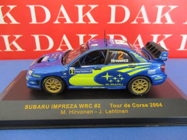 Die cast 1/43 Modellino Auto Subaru Impreza WRC N2 Tour de Corse 2004 M.Hirvonen - immagine 2