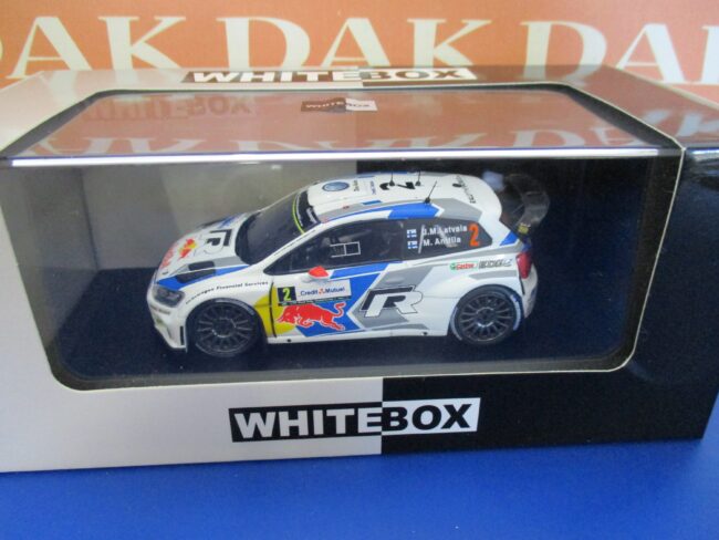 Die cast 1/43 Modellino Auto Volkwagen Polo R WRC Rally Francia 2014 J.Latvala - immagine 4