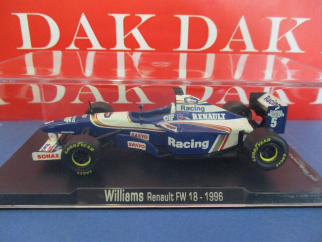 Die cast 1/43 Modellino Auto F1 Williams Renault FW 18 - 1996 D. Hill - immagine 4