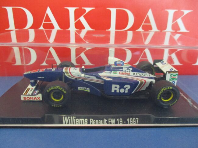 Die cast 1/43 Modellino Auto F1 Williams Renault FW19 1997 J. Villeneuve - immagine 4