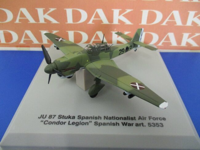 Die cast 1/100 Modellino Aereo Junkers Ju-87 Stuka Condor Legion Spain by Armour