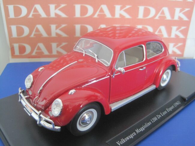 Die cast 1/24 Volkswagen Maggiolino Kafer Beetle de Luxe Export 1961 - immagine 4