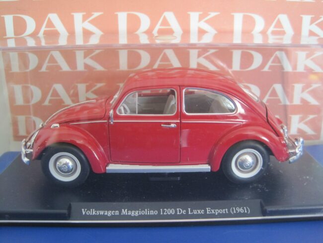 Die cast 1/24 Volkswagen Maggiolino Kafer Beetle de Luxe Export 1961 - immagine 2