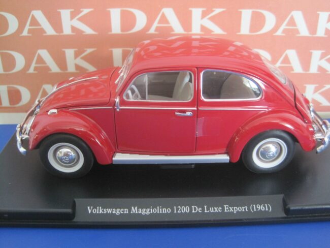 Die cast 1/24 Volkswagen Maggiolino Kafer Beetle de Luxe Export 1961 - immagine 3