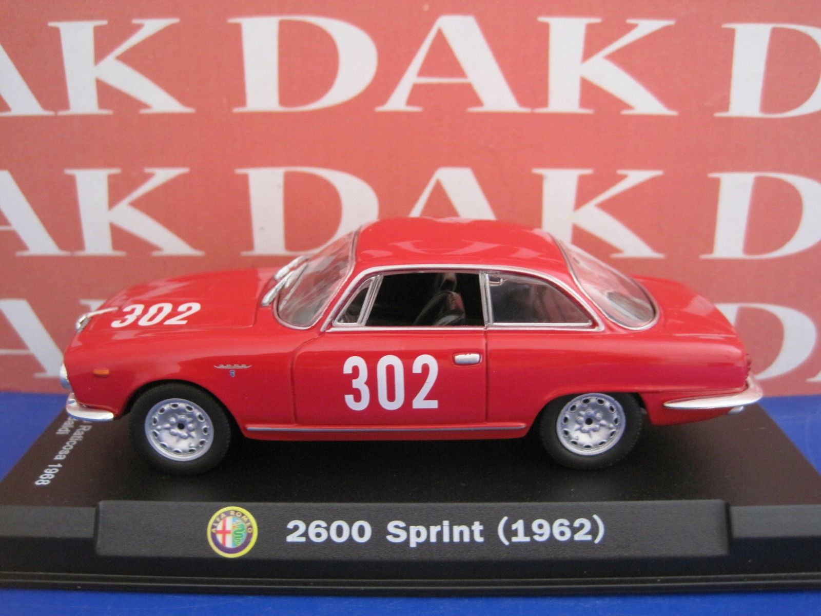 Die cast 1/43 Alfa Romeo 2600 Sprint Bologna-Passo della Raticosa 1962