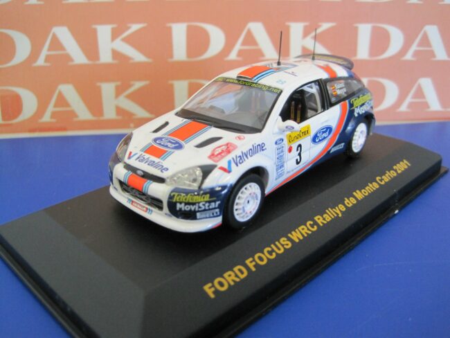 Die cast 1/43 Ford Focus WRC Rally Monte Carlo 2001 C.Sainz by Ixo