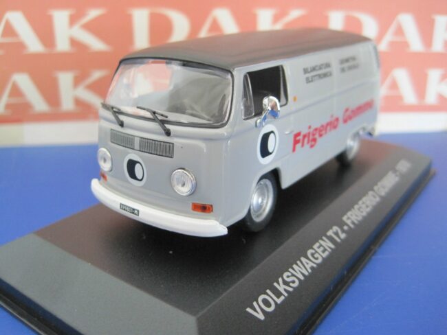 Die cast 1/43 Modellino Furgone Volkswagen T2 Frigerio Gomme 1976