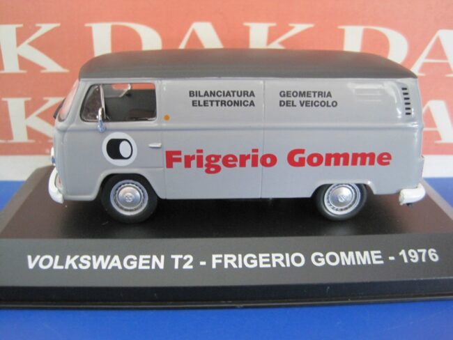 Die cast 1/43 Modellino Furgone Volkswagen T2 Frigerio Gomme 1976 - immagine 2