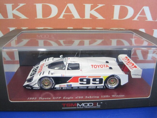 Die cast 1/43 Toyota GTP Eagle N99 12H Sebring 1993 Winner by True Scale Model