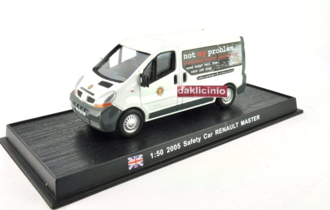 Die cast 1/50 Pompieri Feuerwehrmann Renault Master Safety Car 2005 UK Del Prado