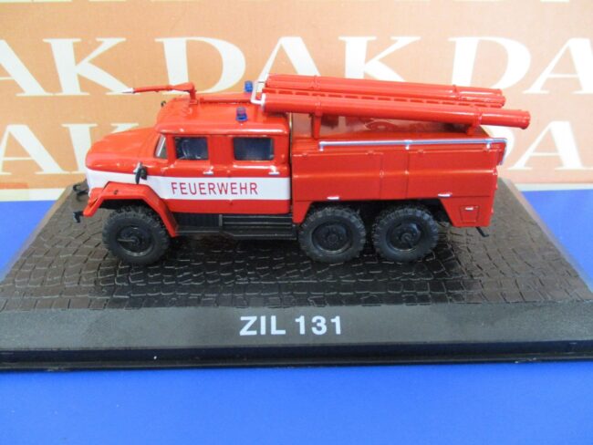 Die cast 1/72 Modellino Camion Pompieri Feuerwehr Fire Bomberos Truck ZIL 131