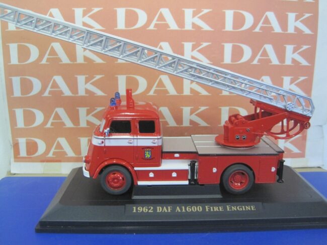 Diecast 1/43 Modellino Camion Pompieri Autoscala Daf A1600 1962 by Yat Ming - immagine 2