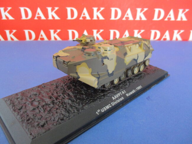 Die cast 1/72 Modellino Tank Carro Anfibio AAVP7 A1 1st USMC Div. Kuwait 1991 - immagine 2