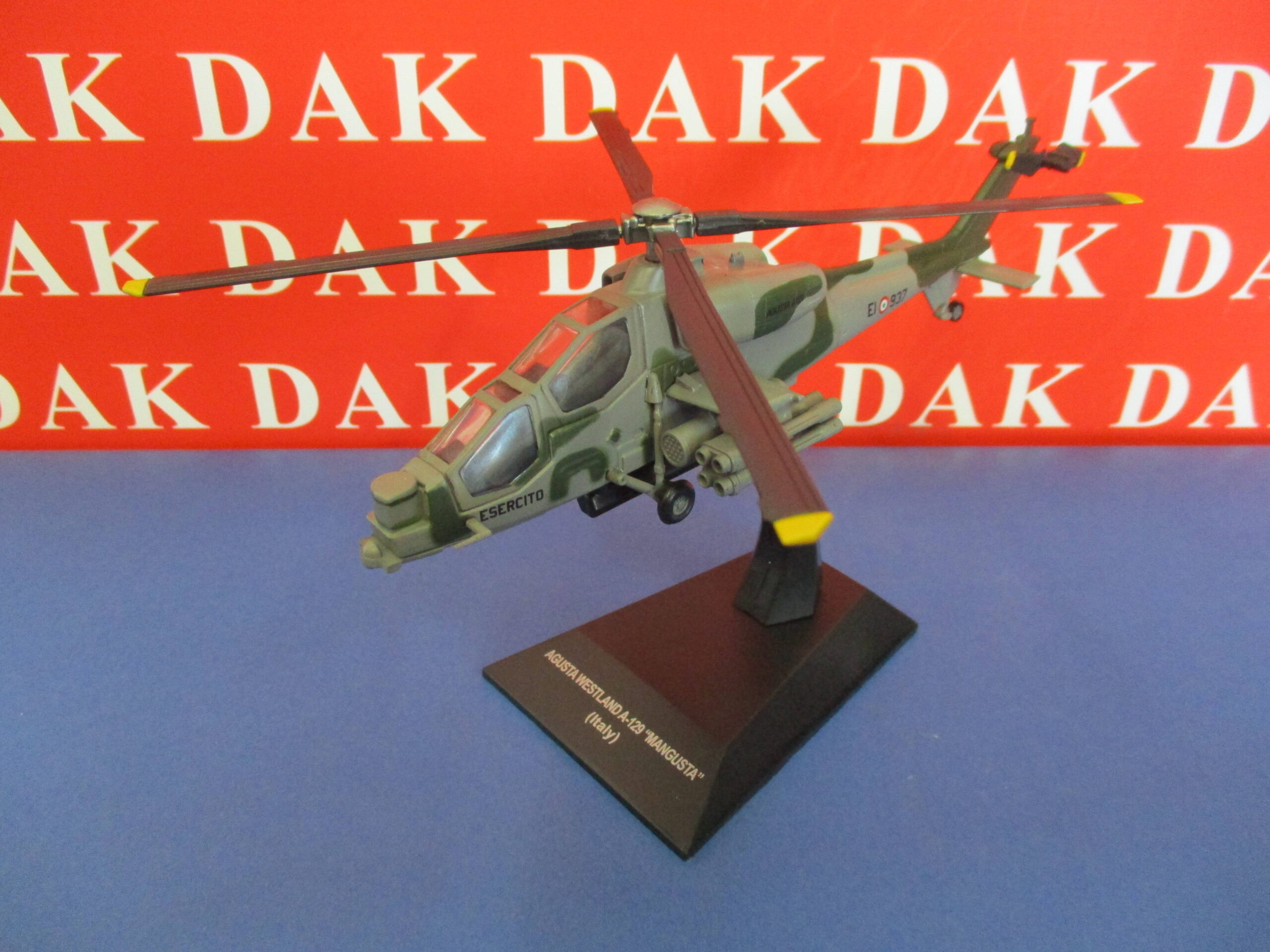 Die cast 1/72 Modellino Elicottero Helicopter Agusta A129 Mangusta Italy