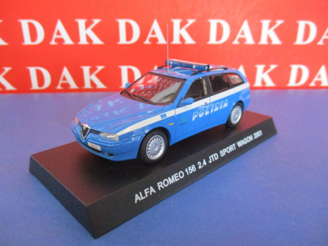 Die cast 1/43 Modellino Auto Polizia Police Alfa Romeo 156 2.4 JTD SW 2001 - immagine 2