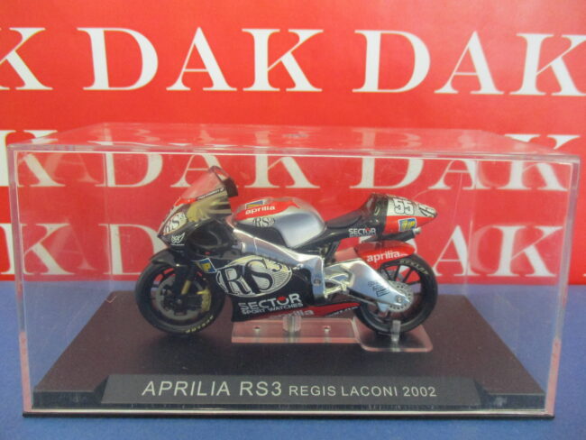 Die cast 1/24 Modellino Moto GP Aprilia RS3 Regis Laconi 2002 - immagine 4