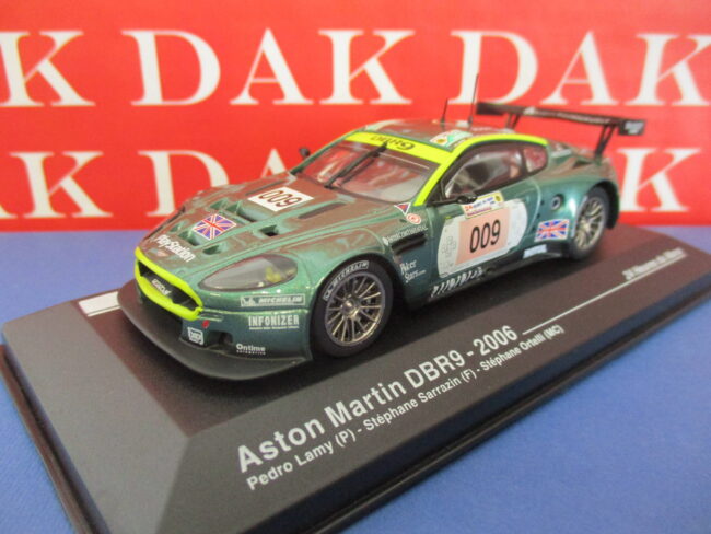 Die cast 1/43 Modellino Auto Aston Martin DBR9 N009 24H Le Mans 2006 P. Lamy - immagine 2