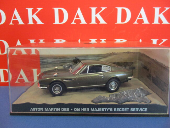 Die cast 1/43 Modellino Auto 007 James Bond Aston Martin DBS On Her Majesty - immagine 4