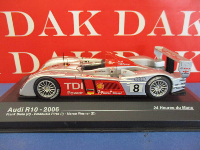 Die cast 1/43 Modellino Audi R10 24H Le Mans 2006 E. Pirro