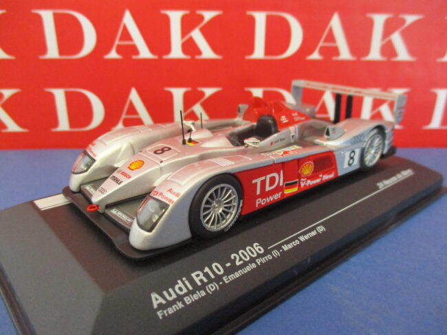 Die cast 1/43 Modellino Audi R10 24H Le Mans 2006 E. Pirro - immagine 2