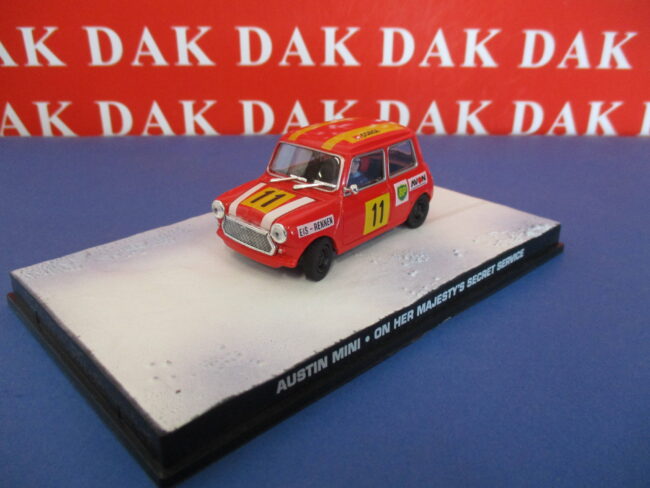 Die cast 1/43 Modellino Auto 007 James Bond Austin Mini Cooper On Her Majesty's